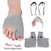 1 Pair Toe Corrector Abrasion Resistant Breathable Comfortable to Wear Elastic Toe Separator Hallux Valgus Bunion Corrector Sock for Men Women_viptrois.com
