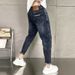 High End Jeans For Men, Elastic Slim Fit, Vintage Fashion Brand, Trendy Embroidery Print, Versatile, Light Luxury Casual_viptrois.com