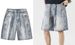 Men's Clothing Summer Thin Denim Shorts Men's Foreign Trade Trendy Brand Embroidery Loose Wide Leg Breeches Personality Ripped Five Point Pants_viptrois.com