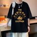 Teenage Large-size Men's Loose Summer Versatile Niche Printed Short-sleeved Shirt_viptrois.com