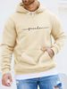 Men's Autumn And Winter Casual Fashionable Loose Hooded Sweatshirt With Freedom Letter Print Warm Long Sleeved Pullover_viptrois.com