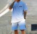 Men's Summer Casual Beach Set Short Sleeved Shirt And Shorts Digital 3D Printed Pattern Comfortable Breathable Material_viptrois.com