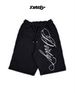 Urban Streetwear Hoodie & Shorts Set For Men - Y2K Oversized Letter Print High Street Fashion Casual Outfit (Black/Gray, S-4XL)_viptrois.com