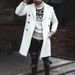 Loom Loom 2023 In Stock Independent Station Slim Woolen European And American Foreign Trade Color-Block Trench Coat Men's Jacket_viptrois.com