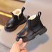 Winter Plus Velvet Children's Fashion British Short Boots Boys Side Zipper Fashion Martin Boots Girls Soft Sole Fashion Boots_viptrois.com