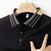 Men's Clothing Short Sleeved Polo Shirt Summer New Style Lapel Business Casual All Match Middle Aged Loose T Shirt Can Be Sent On Behalf Of_viptrois.com