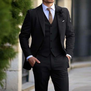 Men's Clothing 2024 new suits for men, weddings, business meetings, parties, hosts, daily suits, slim fit_viptrois.com