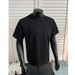 Men's Heavyweight Short Sleeve T-Shirt Classic Crew Neck, Relaxed Fit Breathable Poly-Cotton Blend, Summer Casual Tee For Everyday Wear (Grey/)"_viptrois.com