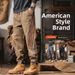 Men's Casual Jogger Pants Striped Design Elastic Cuffs Comfortable Workwear Trousers for Spring Autumn Multiple Colors Sizes_viptrois.com