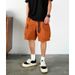 Men's Retro Cargo Shorts, Multi-Pocket Military Style Casual Loose Fit 5-Pocket Knee-Length Shorts For Summer_viptrois.com