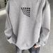 Printed Hoodie Men's New Round Neck Loose Top Chic Trend_viptrois.com