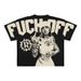 European And American Y2K Harajuku Style Men's Hip-Hop Gothic Large Pattern Print Punk Short Sleeve Casual_viptrois.com