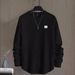 Autumn And Winter New Men's Letter Collage Chest Detail Casual Loose Round-neck Pullover Long-sleeved White Sweatshirt_viptrois.com