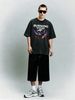Men's Clothing Light Luxury T Shirt Short Sleeve Minimalist Burning Void Gradient Flame Skull Graphic Printing Round Neck T-Shirts_viptrois.com