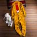 Jeans Sokotoo Men's letters printed long sleeve yellow joggers jumpsuits Y2K Youth overalls Coveralls T221102_viptrois.com