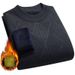 Men's Loose Knit Sweater – Thick Round Neck Pullover For Autumn & Winter (Dark Gray/Light Gray/Beige/Blue/Burgundy, M-4XL)_viptrois.com