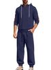 Men's Hoodie & Joggers Set – Oversized Pullover With Drawstring Hood (Long Sleeve Loungewear For Fall/Winter)_viptrois.com