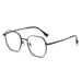 08020 Anti-Blue Light Large Frame Glasses Women, Prescription-Compatible, Natural Look, Polygonal Style, Elegant_viptrois.com
