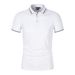 Cross-border E-commerce Bestseller: Solid Color Men's Polo Shirt, Large Size, Plain Stand-up Collar T-shirt, European_viptrois.com