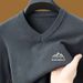 Men's Premium Wool Sweater Solid Color Autumn And Winter V-neck Knitted Sweater Casual Versatile Base Sweater_viptrois.com
