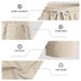Men's Five-Point Linen Casual Sports Beach Shorts Loose Fit Solid Color Vacation Hawaiian Style_viptrois.com