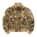 Men's Baseball Jacket With Tactical Collar - Stylish Military Aviator Bomber Jacket In Grey, Black, Khaki, Navy, Olive & Camo (S-xxxxl)_viptrois.com