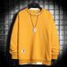 Men's Clothing Sweatshirts For Boys Autumn And Winter New Style Ins Trendy Hoodless Round Neck Pullover Long Sleeved T Shirt Two Piece Loose Top_viptrois.com