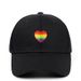 Rainbow Heart Embroidered Baseball Cap Peaked Cap Sun Hat Outdoor Sports Cap_viptrois.com