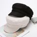 Women's Korean Trendy British Style Internet Celebrity Octagonal Spring And Newsboy Navy Hat Autumn Thin Beret_viptrois.com