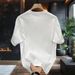Pure Cotton American High Street Short Sleeved T-shirt For Men's Summer Casual Loose Design, Niche Trendy Brand_viptrois.com