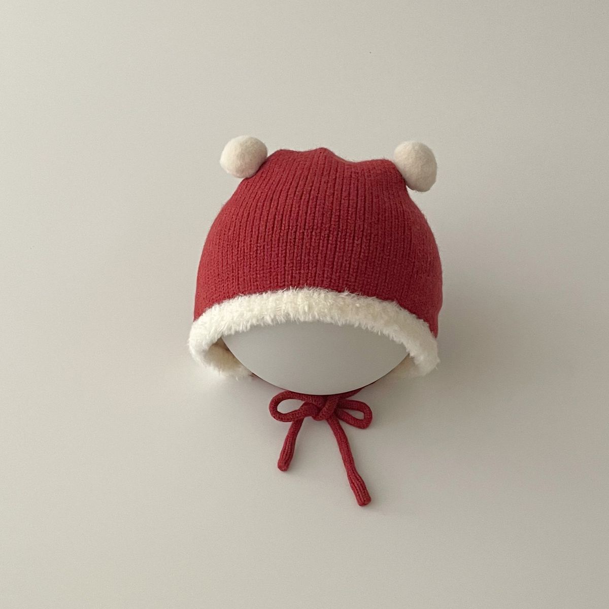 Kids'hats Baby cute warm thick knit ear cap baby winter cap_viptrois.com