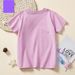 Mother & Kids Girls English Letters Simple Comfortable Casual Loose Printed T Shirt 2025 Summer New Girls Short Sleeved T Shirt_viptrois.com