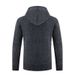 Cross-Border Foreign Trade Fashion Knitted Cardigan Men's Fleece-Lined Outerwear Hooded Zipper Sweater Jacket_viptrois.com