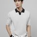 Summer Ice Silk Cooling Men's Polo Short Sleeve Knitwear Casual Versatile Fashion Business T-Shirt Top_viptrois.com