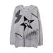 Autumn And Winter Niche Zipper Design, Tattered Sweater, Vintage Jacquard Knit Sweater, Teenagers_viptrois.com