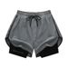 Men's Clothing Sports Pants Casual Three Quarter Pants Versatile Breathable Men And Women's Same Style Ice Silk Shorts_viptrois.com