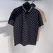 Men's Clothing Short Sleeved Polo Shirt Trendy Striped Plaid Letter Printing Casual T Shirt_viptrois.com
