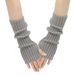 Unisex Medium long wool gloves Warm gloves Anime dress gloves Knit fingerless warm gloves_viptrois.com