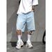 Men's Clothing Men's Style Distressed Denim Shorts Summer Loose Fit Casual Five Point Pants Trendy Version For Formal & Casual_viptrois.com