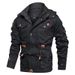 Winter Casual Large Size Hooded Men's Jacket Fleece Thickened Medium And Long Jacket_viptrois.com