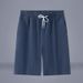 Men's Clothing Home Pants Summer Beach Pants Men's Shorts Big Pants Chinese Style Solid Color Straight Cotton And Linen Casual Pants_viptrois.com