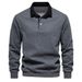 Pure 2025 New Autumn Long Sleeve Polo Collar Trendy European Size Export Men's Sweatshirt Casual Versatile Men_viptrois.com