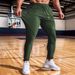 Men's Clothing Quick-Dry Cooling Sports Pants With Moisture-Wicking Fabric, Breathable & Comfortable For Casual Wear, Straight Leg Fit - Black_viptrois.com