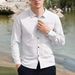Men's Breathable Cotton Linen Casual Shirt – Relaxed Fit Long Sleeve Shirt For Beach & Everyday Wear_viptrois.com
