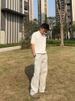 Summer Vintage Shirt, Collar T-shirt, High-end Knitted Polo Shirt, Men's Short Sleeved Top_viptrois.com