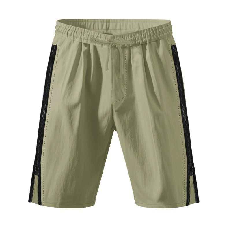 Men's Side-Zip Cargo Shorts – American Hip-Hop Style 5-Inch Inseam Beach & Streetwear Shorts_viptrois.com
