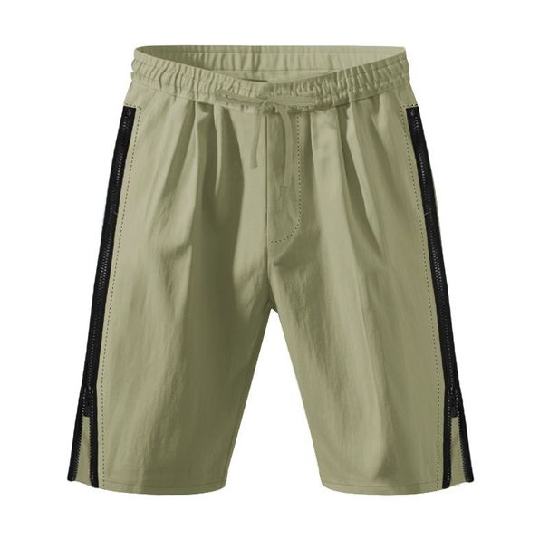Men's Side-Zip Cargo Shorts – American Hip-Hop Style 5-Inch Inseam Beach & Streetwear Shorts_viptrois.com