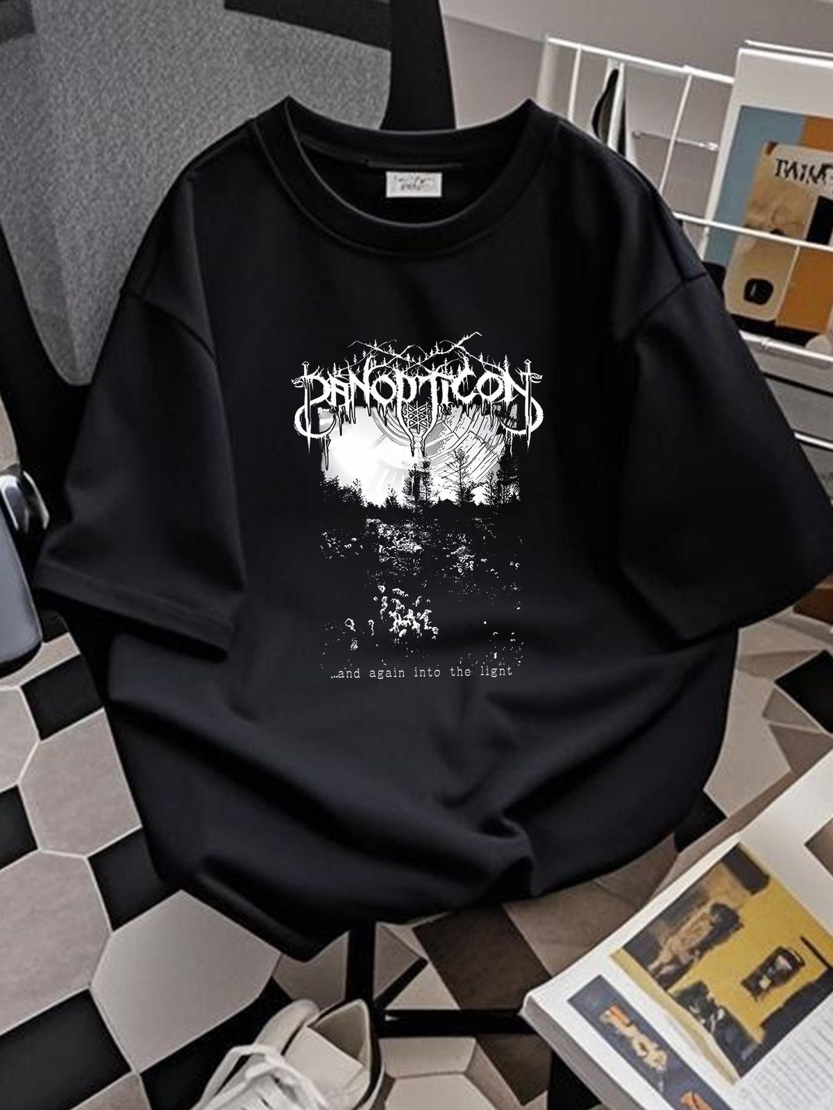 Limited NWT Panopticon And Again Into The Light America Folk Metal T-Shirt S-4XL Stretched Breathable Casual Homme Fashion Graphic Streetwear_viptrois.com