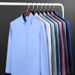 Bamboo Fiber Men's Stretch Dress Shirt – Wrinkle-Free Comfort, Korean Style Slim Fit Professional Shirt, Breathable White Formal Wear For Interviews_viptrois.com