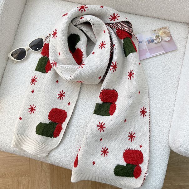 Christmas gift red deer scarf female everything with autumn winter warm lengthening Instagram students cute skin bib_viptrois.com
